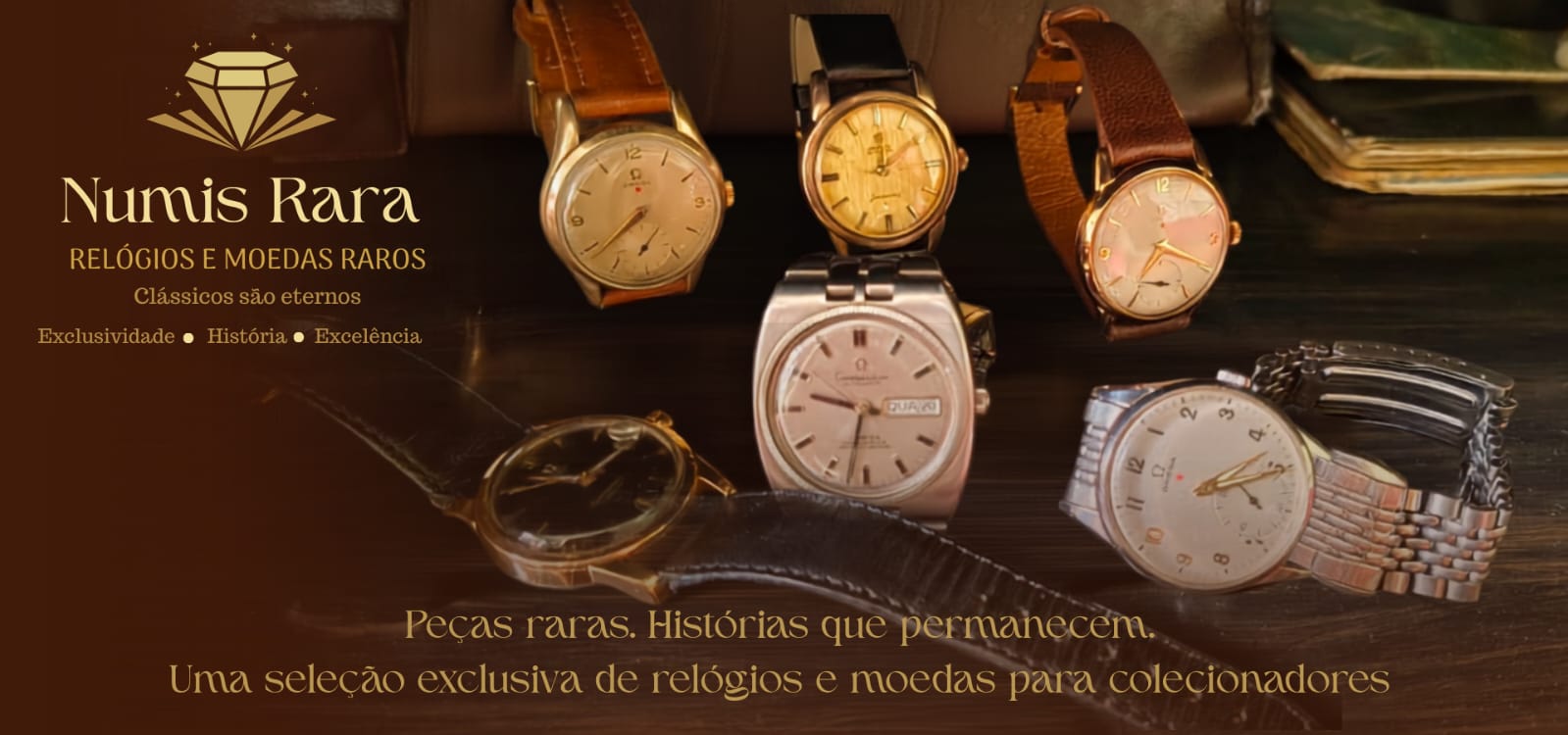 Numis Rara — Relógios e moedas raros